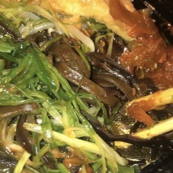 Kokoro Ramen - Veggie Shoyu Ramen sub kale noodles w/ seaweed salad & kimchi added - Ramen Near Me - Milpitas, California Kokoro Ramen - Veggie Shoyu Ramen sub kale noodles w/ seaweed salad & kimchi added - Ramen Near Me - Milpitas, California