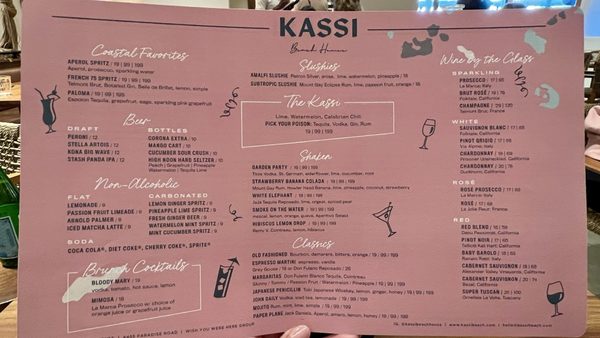 Menu photo 5 Kassi Beach Las Vegas, NV
