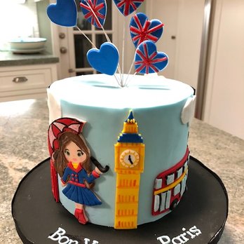 The Happy Caker - Beautiful Cake made to celebrate my daughter Paris' upcoming trip to London! - Bakeries Near Me The Happy Caker - Beautiful Cake made to celebrate my daughter Paris' upcoming trip to London! - Bakeries Near Me