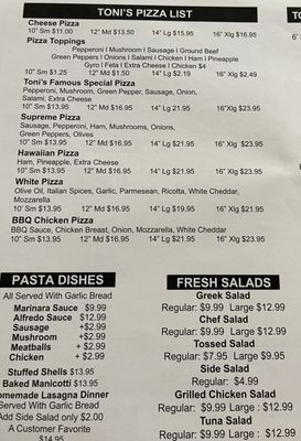 Menu photo 4 Toni's Pizza Virginia Beach, VA Menu photo 4 Toni's Pizza Virginia Beach, VA