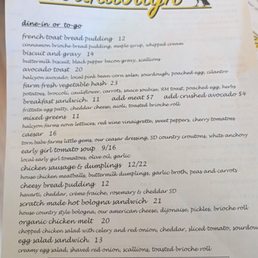 September 2026 menu