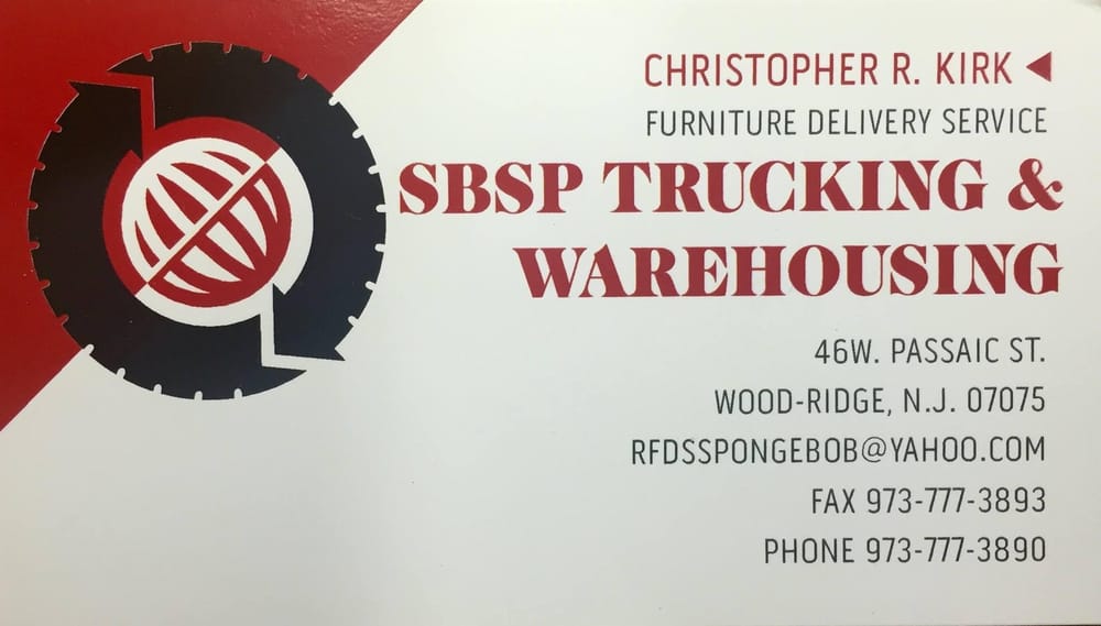 SBSP TRUCKING & WAREHOUSING Updated May 2024 1 Passaic St 46 W, Wood Ridge, New Jersey