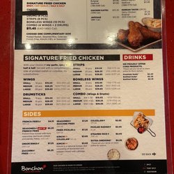 Bonchon Mechanicsville - Menu