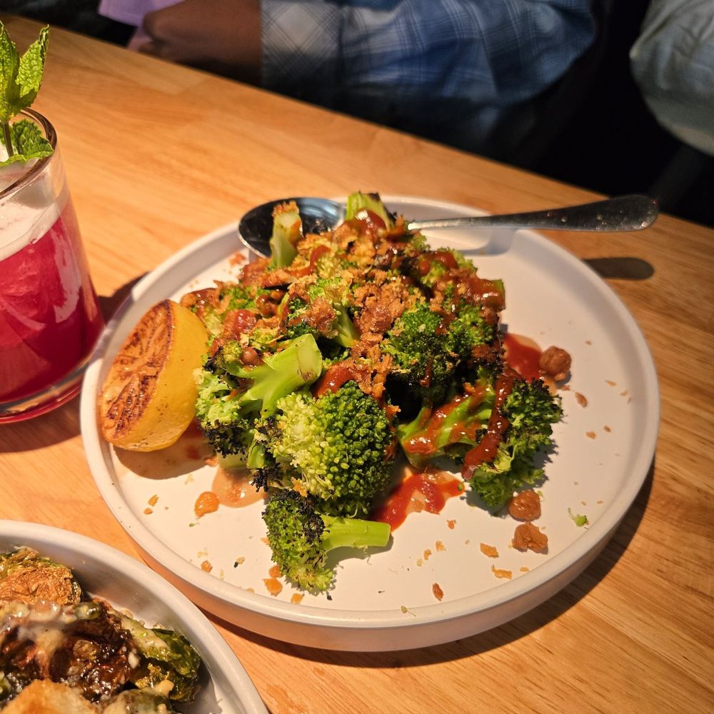 Common Stock - Gochujang charred broccoli - New American Near Me - San Diego, California Common Stock - Gochujang charred broccoli - New American Near Me - San Diego, California