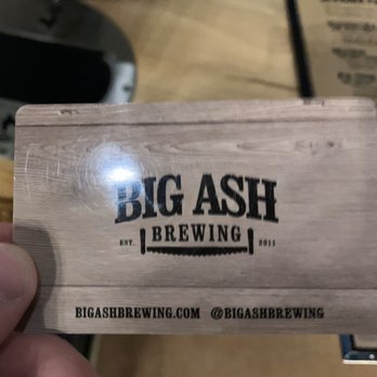 Big Ash Brewing - Card given to you when you enter - Breweries Near Me - Cincinnati, Ohio Big Ash Brewing - Card given to you when you enter - Breweries Near Me - Cincinnati, Ohio
