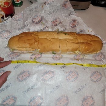 Jersey Mike's Subs - Not 15 inches .. basically a footling that costs 16$ - Sandwiches Near Me - West Orange, New Jersey