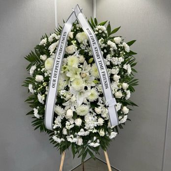 Bolsa Florist - All White Monroe - Funeral - Florists Near Me - Westminster, California