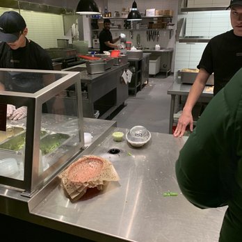 Chipotle Mexican Grill - Kitchen area dirty - Mexican Near Me - Bellevue, Washington
