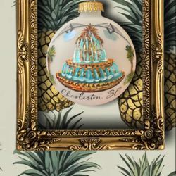 Charleston Christmas Collectibles - Custom Pineapple Fountain Ornaments