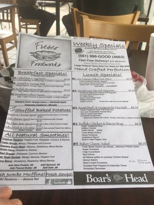 Menu photo 5 Fresco Foodworks Boca Raton, FL