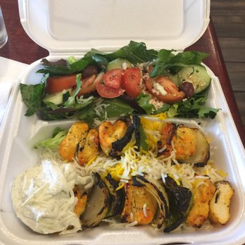 Pom & Olive - Best Mediterranean meal in Orange County! Chicken Shish Kabob! Great service and unbelievable food! #pom&olive - Mediterranean Near Me - Costa Mesa, California
