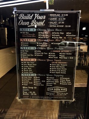 Menu photo 3 FOB Poke Bar -  Capitol Hill Seattle, WA