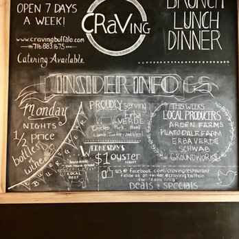 CRāVing Restaurant - Weekly awesome features - New American Near Me - Buffalo, New York CRāVing Restaurant - Weekly awesome features - New American Near Me - Buffalo, New York