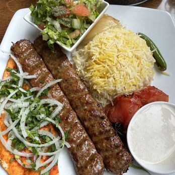 Khalo Naser - Lamb kebab plate - Middle Eastern Near Me - Corvallis, Oregon