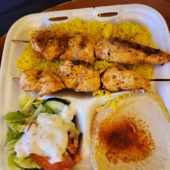 The Green Olive - #3. Chicken Kebab Plate it was on point - Mediterranean Near Me - Gardena, California The Green Olive - #3. Chicken Kebab Plate it was on point - Mediterranean Near Me - Gardena, California