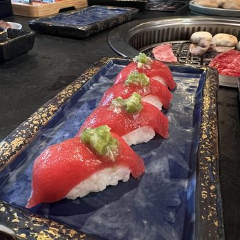Chubby Cattle - Tuna Nigiri - Barbeque Near Me - Monterey Park, California Chubby Cattle - Tuna Nigiri - Barbeque Near Me - Monterey Park, California