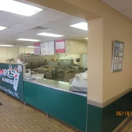 The Counter with the kitchen behind
