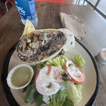 Chick Houz - Chicken burrito and salad - Chicken Shop Near Me - Houston, Texas