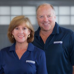 Garage Living - Terry Sparling (design consultant) and Lance Sparling (owner).