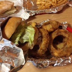La Salud Tasty Treats - Hamburger and onion rings