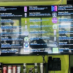 Cider menu