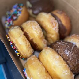 a variety of doughnuts a variety of doughnuts