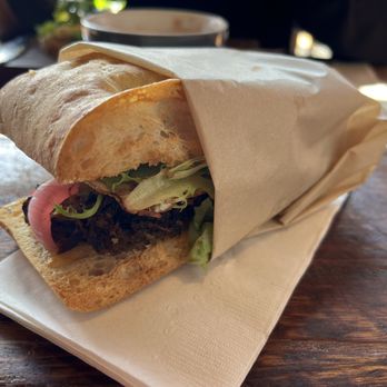 Public Square - Carnitas Sandwich. Pretty good. I think it would've tasted better with a drizzle of some kind of sauce. - Coffee & Tea Near Me - La Mesa, California