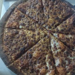 Burnt pizza