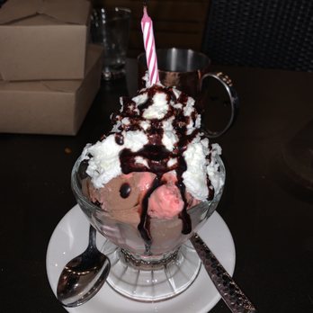 La Toscana - an ice cream sundae with chocolate sauce and whipped cream - Italian Near Me - San Rafael, California La Toscana - an ice cream sundae with chocolate sauce and whipped cream - Italian Near Me - San Rafael, California
