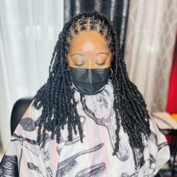 Faux loc style