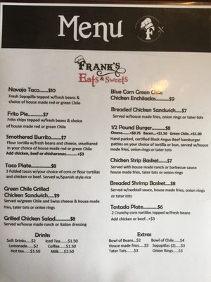 Menu photo 2 Frank's Eats and Sweets Questa, NM