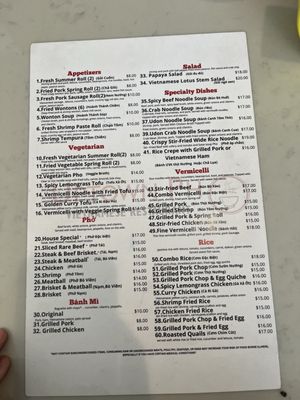 Menu photo 6 Uptown Pho Raleigh, NC