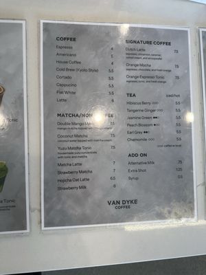 Menu photo 5 Van Dyke Coffee Roaster Los Angeles, CA Menu photo 5 Van Dyke Coffee Roaster Los Angeles, CA