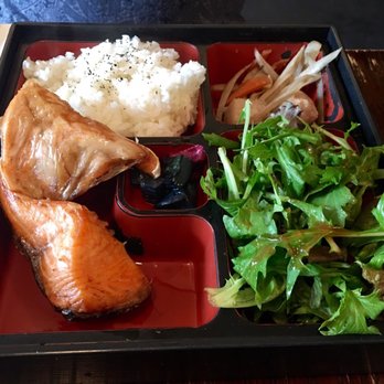 Hibino - Broiled Salmon collar Bento - Japanese Near Me - Brooklyn, New York Hibino - Broiled Salmon collar Bento - Japanese Near Me - Brooklyn, New York