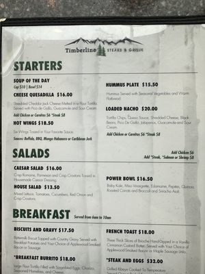 Menu photo 8 Timberline Steaks & Grille Denver, CO Menu photo 8 Timberline Steaks & Grille Denver, CO
