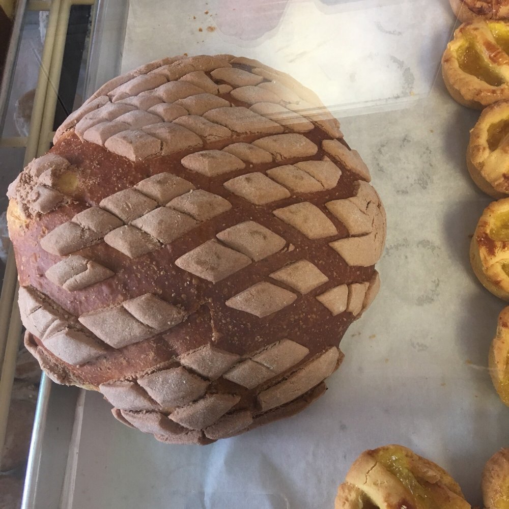 Delizias Bakery - Concha is bigger size compared to a football! Way bigger. - Mexican Near Me - San Jose, California Delizias Bakery - Concha is bigger size compared to a football! Way bigger. - Mexican Near Me - San Jose, California