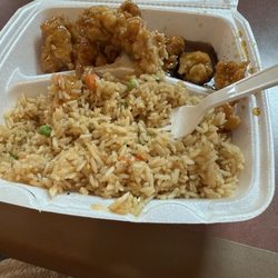 Great Wok - Orange chicken and fried rice