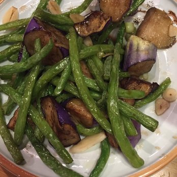 Hu's Cooking - Green Beans and Eggplant - Chinese Near Me - Houston, Texas Hu's Cooking - Green Beans and Eggplant - Chinese Near Me - Houston, Texas