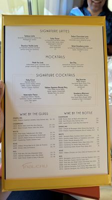 Menu photo 2 Tableau Las Vegas, NV Menu photo 2 Tableau Las Vegas, NV