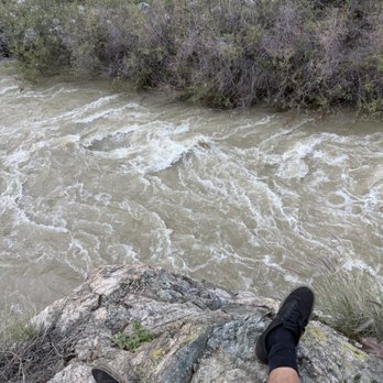Azusa River Wilderness Park - The river right below the ledge - Hiking Near Me - Azusa, California