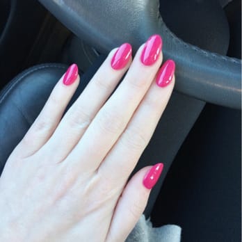 At Nails - Acrylic Nails with pink OPI Polish. - Nail Salons Near Me - Portland, Oregon