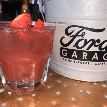 Ford's Garage Wesley Chapel - Strawberry rum cocktail, Ford's Garage Restaurant, Lutz, by Land O Lakes, North North Tampa Bay - Burgers Near Me - Lutz, Florida