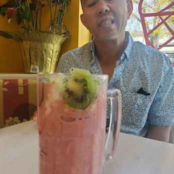 Gelati - Forgot the name, it was one of the cocktail menu with astha and different fruit ... unique taste - Gelato Near Me - Glendale, California