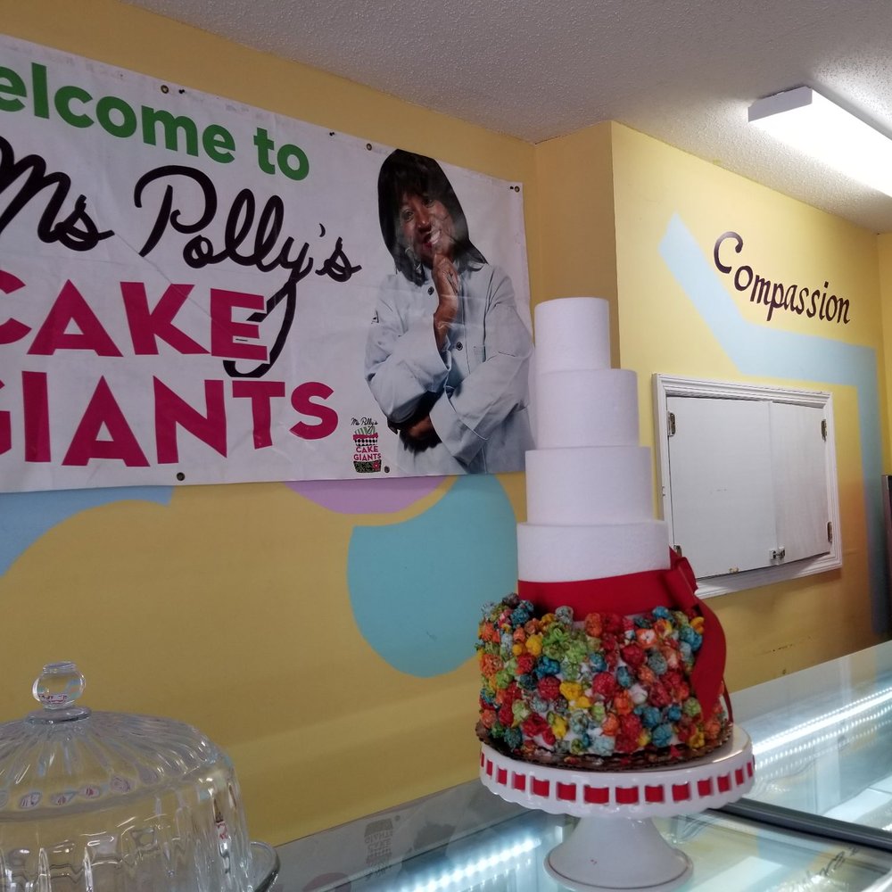 a cake on display a cake on display