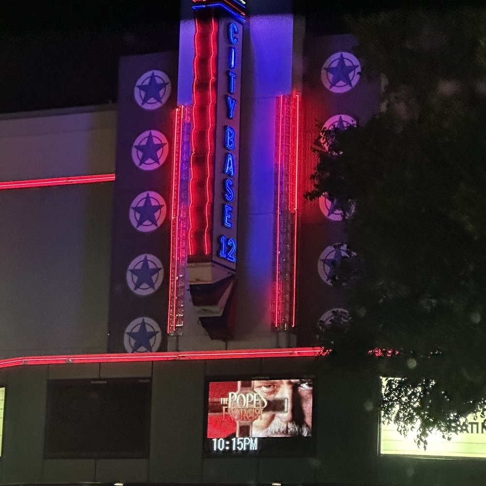The entrance to the theater