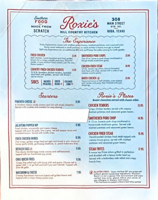 Menu photo 3 Roxie’s Buda, TX