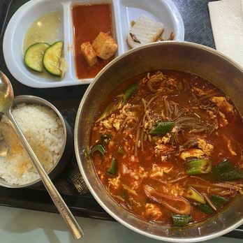 PLAZA HANSHIK - Spicy beef soup - Korean Near Me - Los Angeles, California PLAZA HANSHIK - Spicy beef soup - Korean Near Me - Los Angeles, California