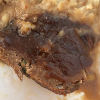 Freddy T's Bar & Grill - Meatloaf and gravy, mashed potatoes and gravy and green beans. Delicious! - Sports Bars Near Me - Overland Park, Kansas