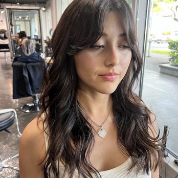 Ark Lv - Curtain bang long layer by yosuke - Hair Salons Near Me - Las Vegas, Nevada