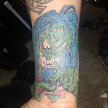 Alpha-Omega tattoos and piercing - Photo 3 of cover-up so far - Tattoo Near Me - Fairfield, California